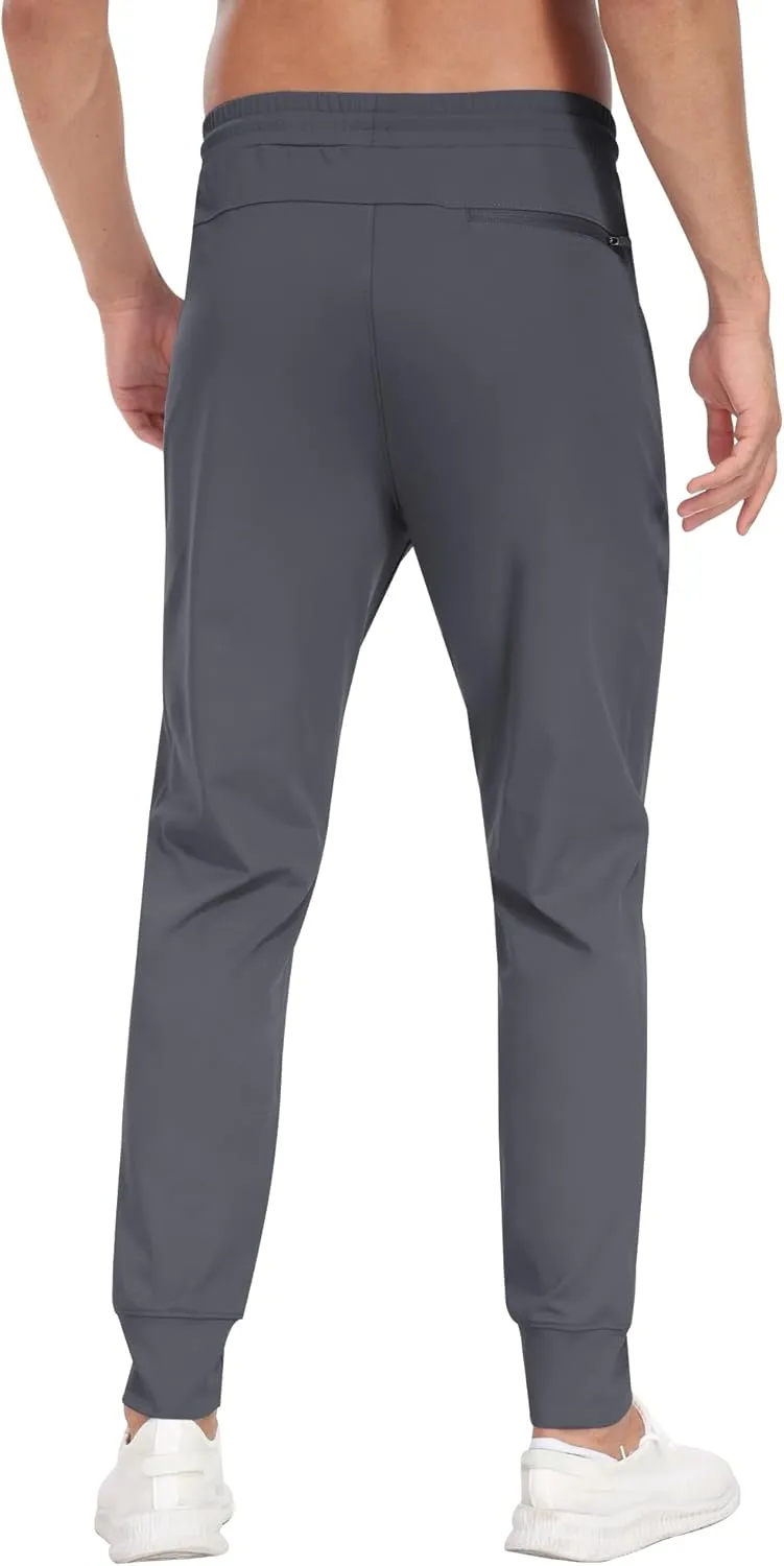 3 Pack Men's Sweatpants with Zipper Pockets,Workout Gym Traning Track Joggers Pants for Men Running Jogging Pants