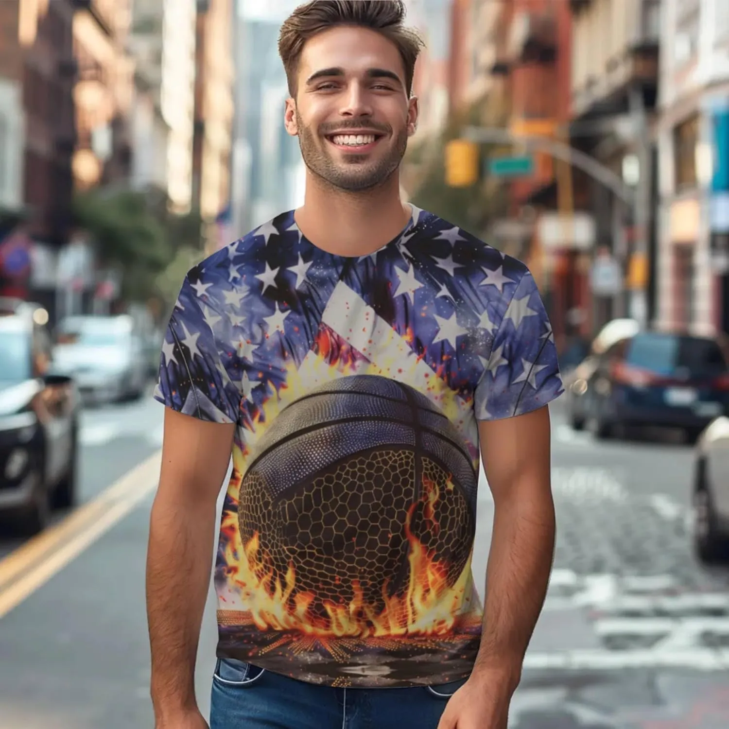 3D Printed T-Shirt, HD Graphic, Comfortable & Stylish. Breathable, Lightweight Fabric.