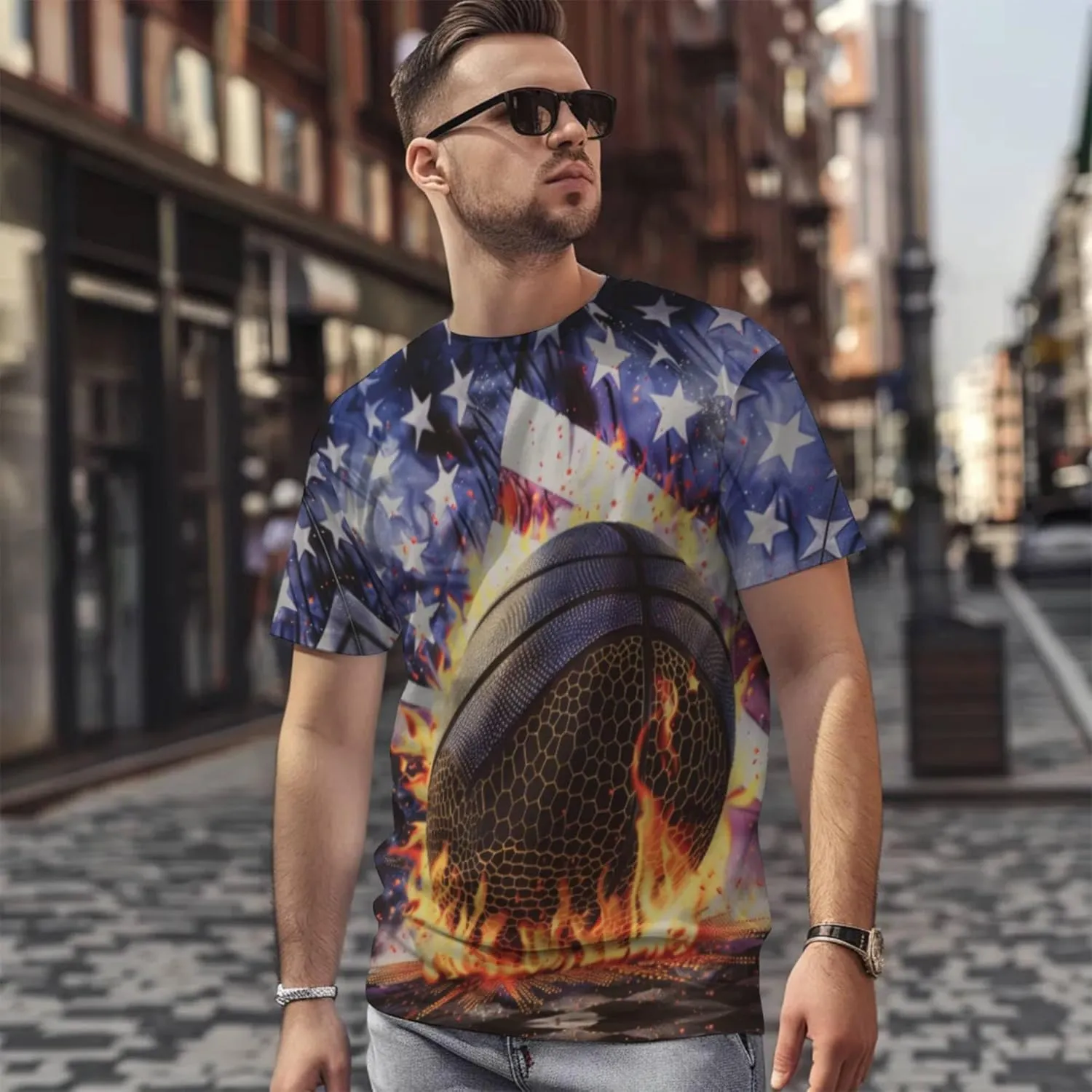 3D Printed T-Shirt, HD Graphic, Comfortable & Stylish. Breathable, Lightweight Fabric.