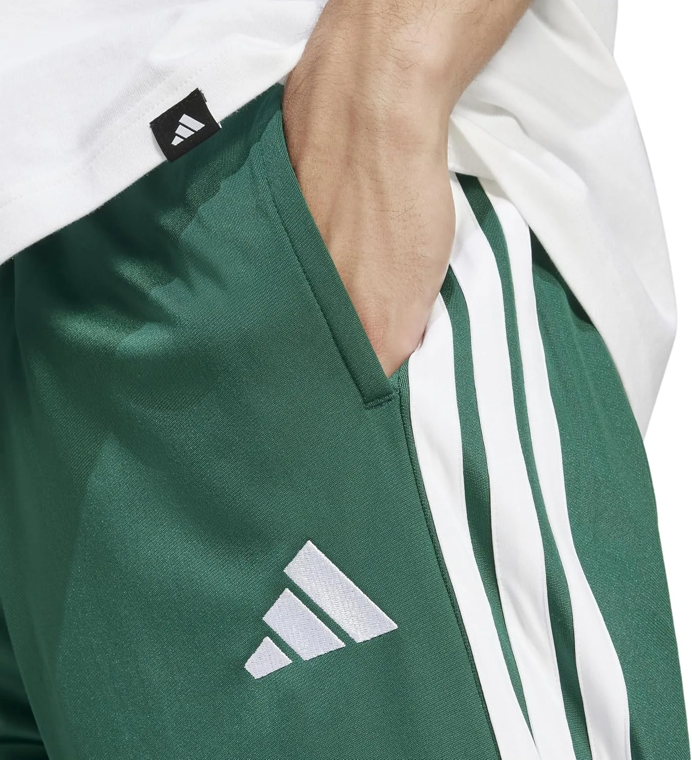 adidas Men's 3-Stripes Tricot Opem Hem Track Pants