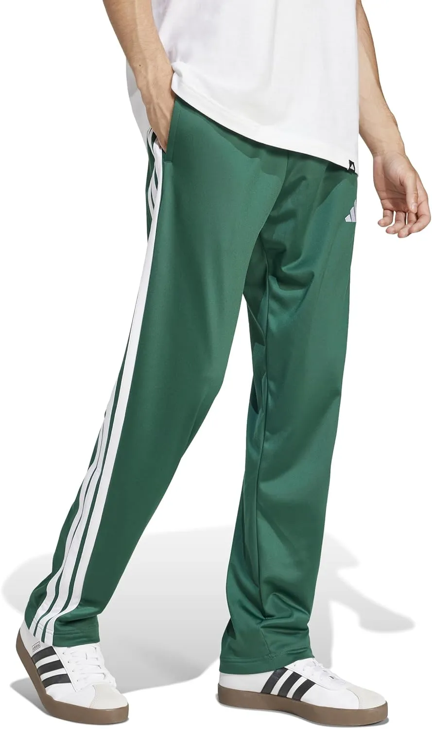 adidas Men's 3-Stripes Tricot Opem Hem Track Pants