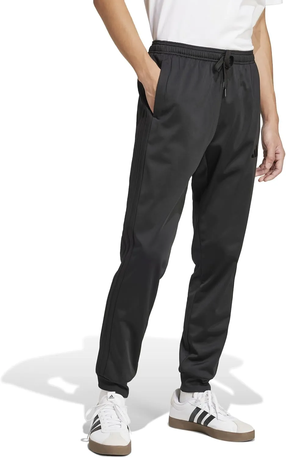 adidas Men's 3-Stripes Tricot Tapered Track Pants