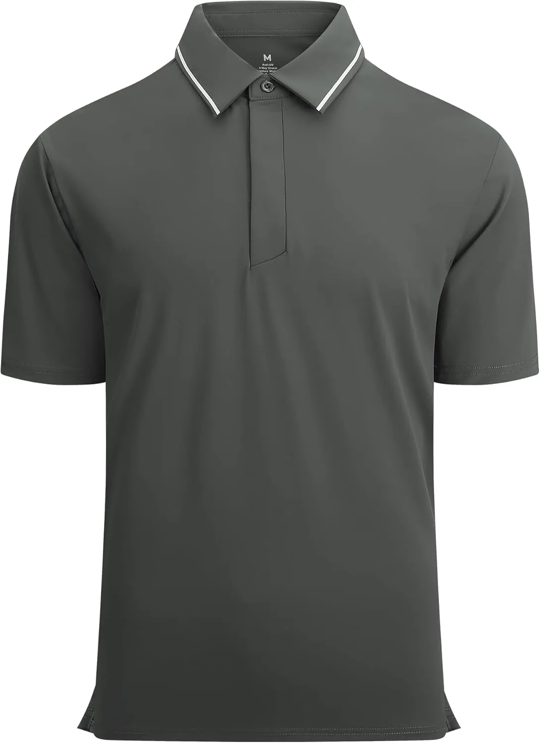 Alex Vando Mens Seamless Golf Shirt Moisture Wicking Quick-Dry Tailored Fit Polo Shirts