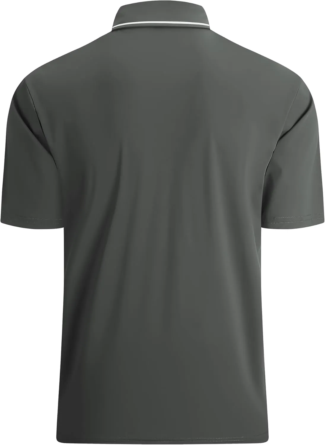 Alex Vando Mens Seamless Golf Shirt Moisture Wicking Quick-Dry Tailored Fit Polo Shirts