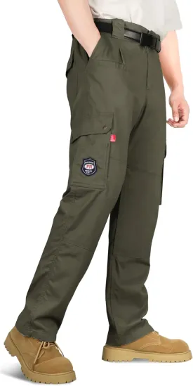 BOCOMAL FR Pants for Men Cargo Flame Resistant Pants(2112&CAT2) 100% C 7.5oz Utility Fire Resistant Pants