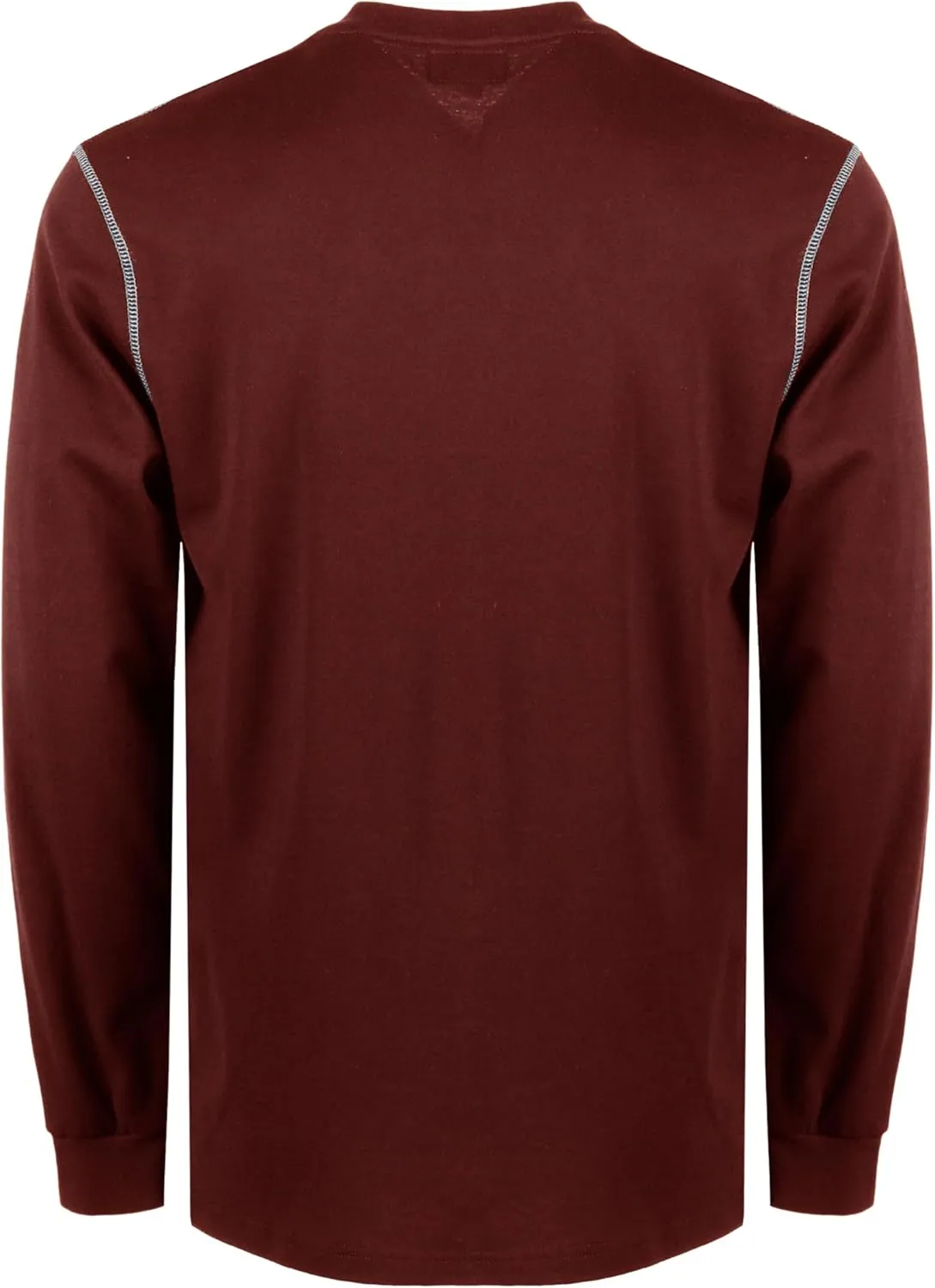 BOCOMAL FR Shirts for Men 5.5oz Lightweight Long Sleeve Work Henley Fire Resistant Shirt CAT2