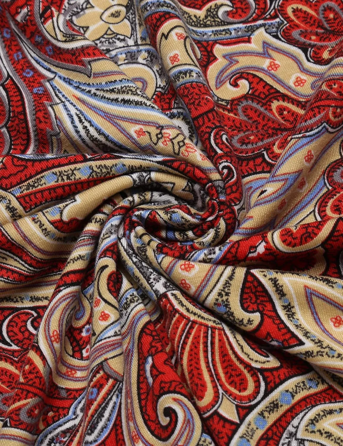 COOFANDY Mens Casual Short Sleeve Polo Shirts Slim Fit Paisley Polo T Shirts Floral Print Shirt