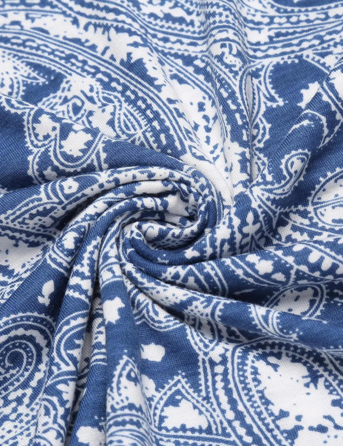 COOFANDY Mens Casual Short Sleeve Polo Shirts Slim Fit Paisley Polo T Shirts Floral Print Shirt
