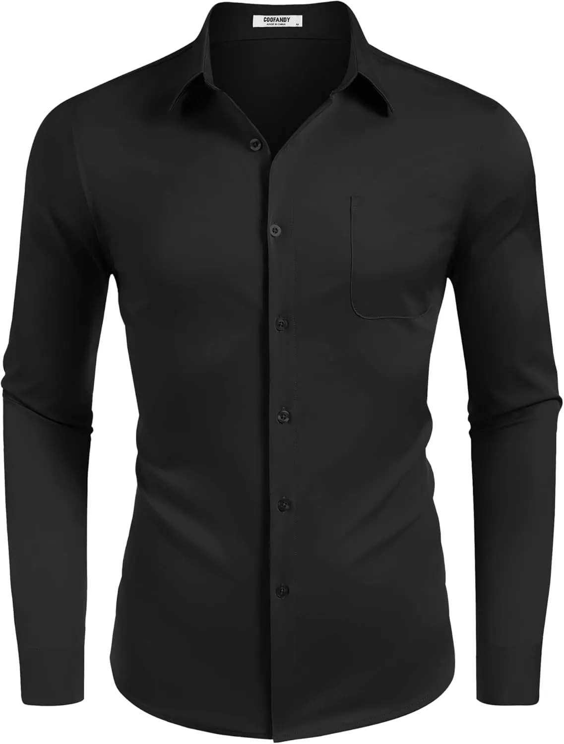 COOFANDY Mens Dress Shirt Long Sleeve Button Down Shirts Business Casual Wrinkle Free Shirts with Pocket