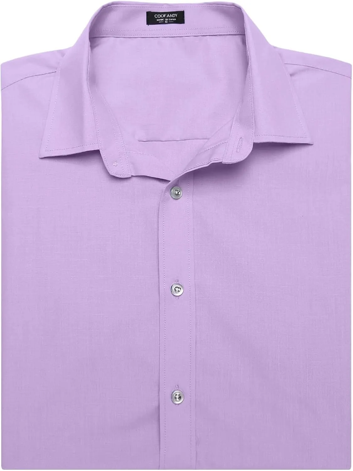 COOFANDY Men's Muscle Fit Dress Shirts Wrinkle-Free Short Sleeve Casual Button Down Shirt