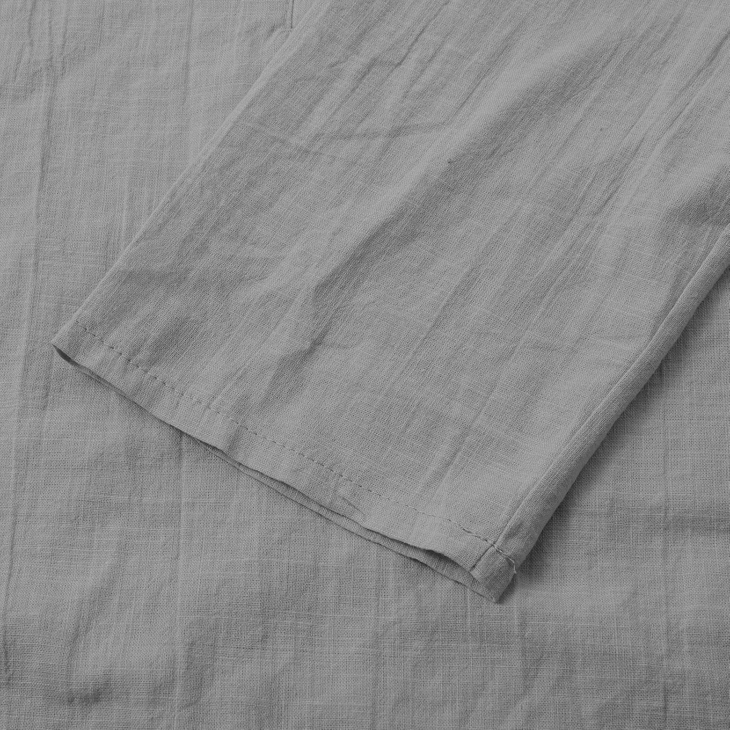 Cotton Linen Shirts for Women Summer Tops 2025 Short Sleeve Button Down Lightweight Blouses Beach Vacation Clothes