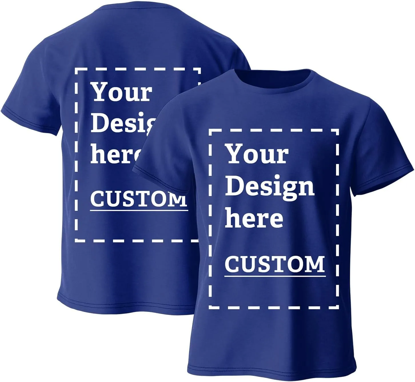 Custom T Shirts Personalized Your Own Crewneck Tee Shirt Customized Design Image/Text/Photo Cotton Shirt Men Women