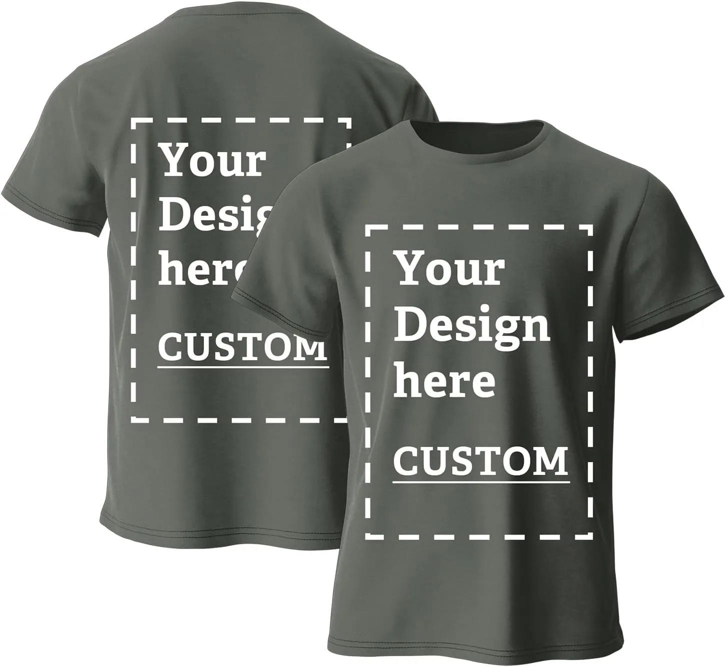 Custom T Shirts Personalized Your Own Crewneck Tee Shirt Customized Design Image/Text/Photo Cotton Shirt Men Women