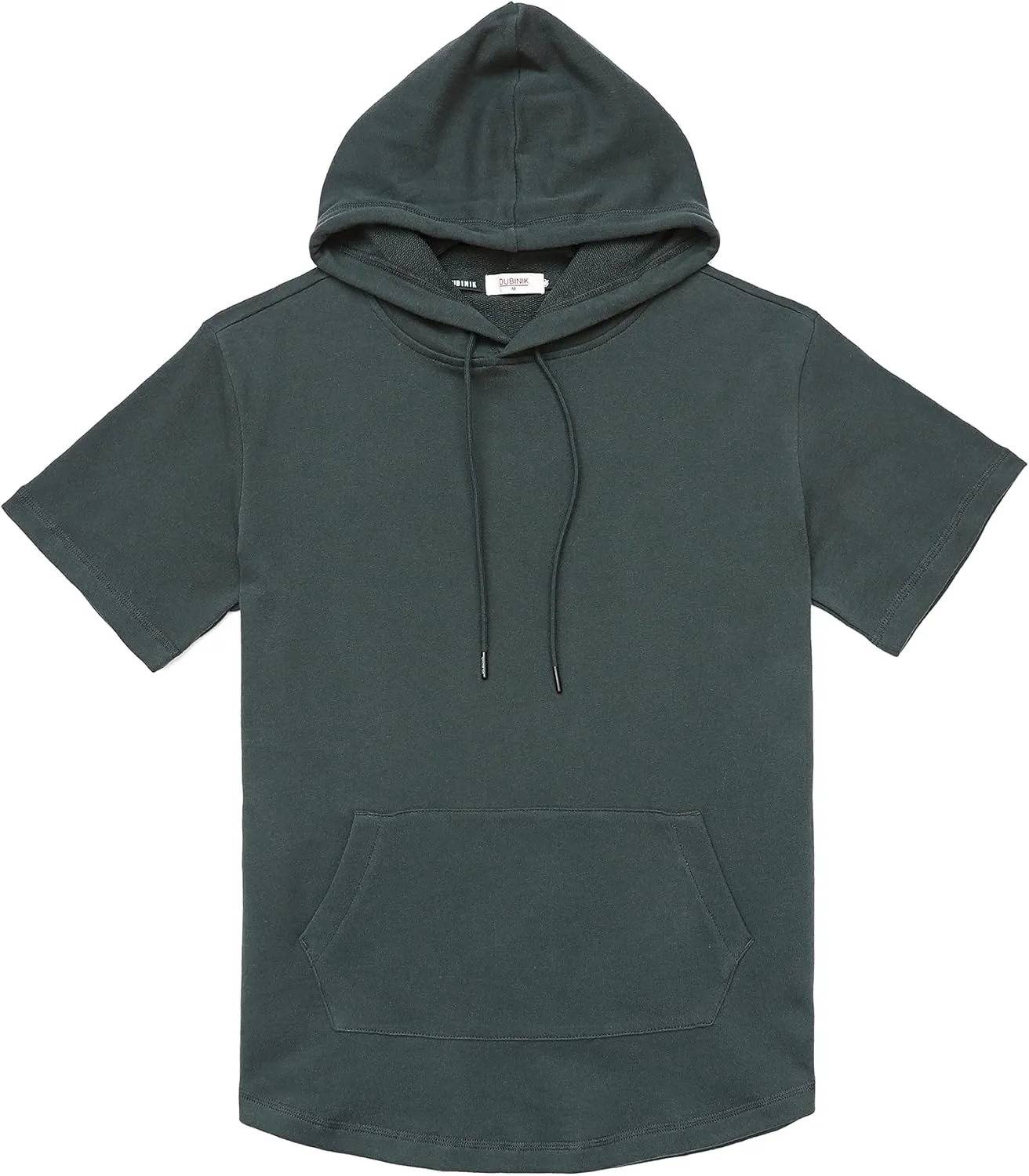 DubinikShort Sleeve Hoodie Lightweight Soft Cotton Moisture Wicking Kangaroo Pocket Short Sleeve Hoodie For Men