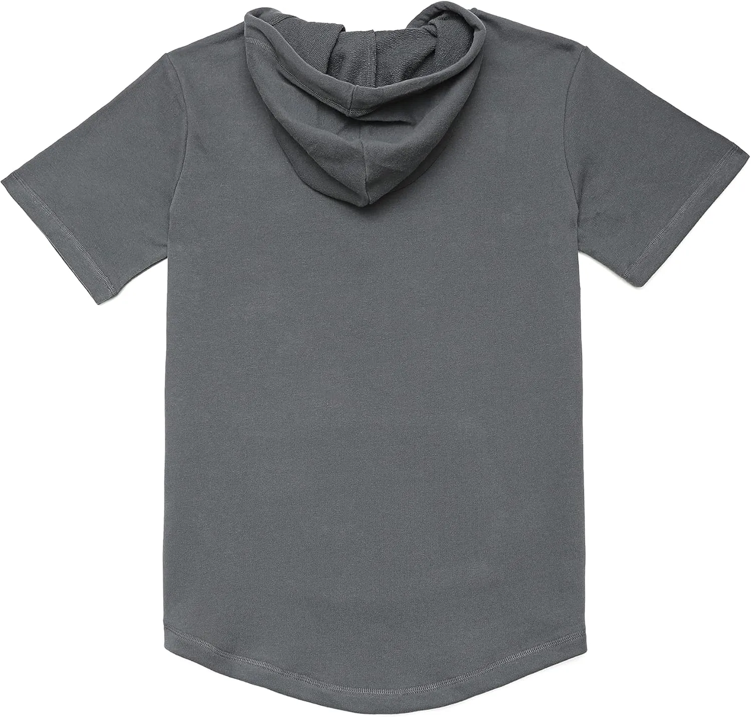 DubinikShort Sleeve Hoodie Lightweight Soft Cotton Moisture Wicking Kangaroo Pocket Short Sleeve Hoodie For Men