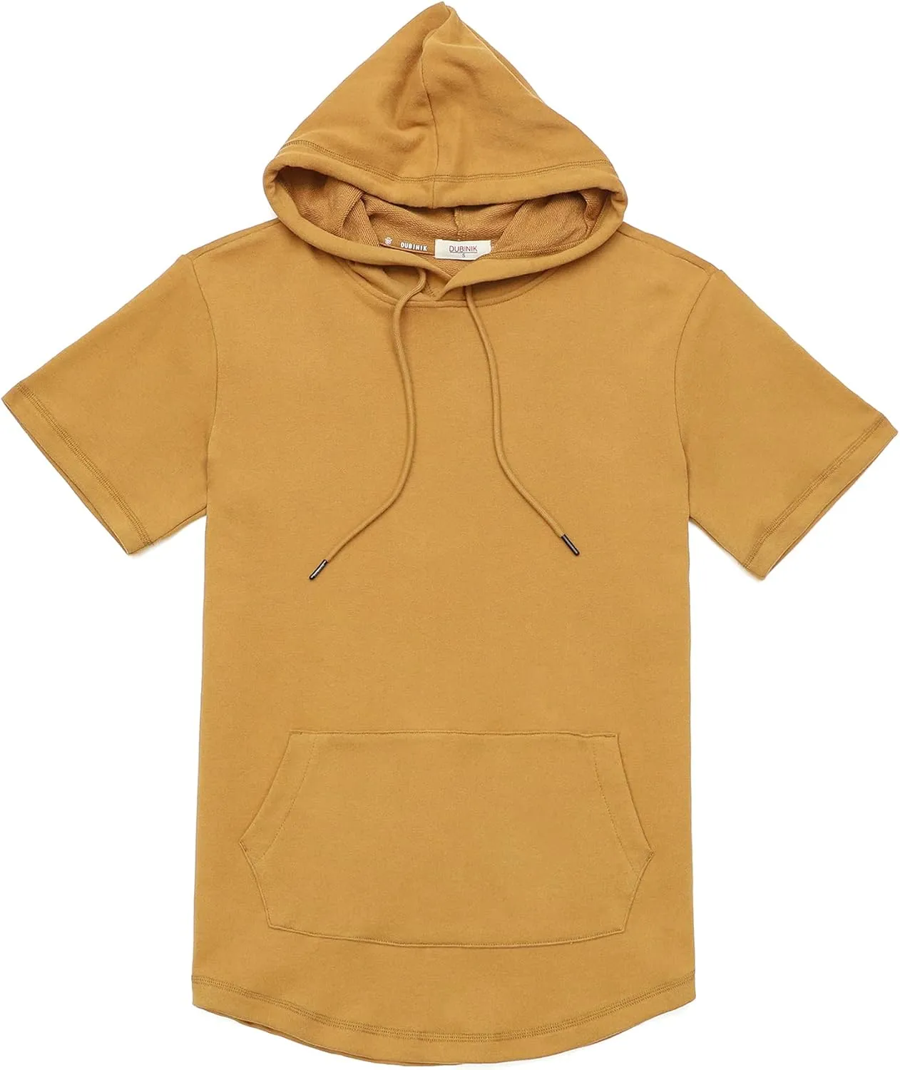 DubinikShort Sleeve Hoodie Lightweight Soft Cotton Moisture Wicking Kangaroo Pocket Short Sleeve Hoodie For Men