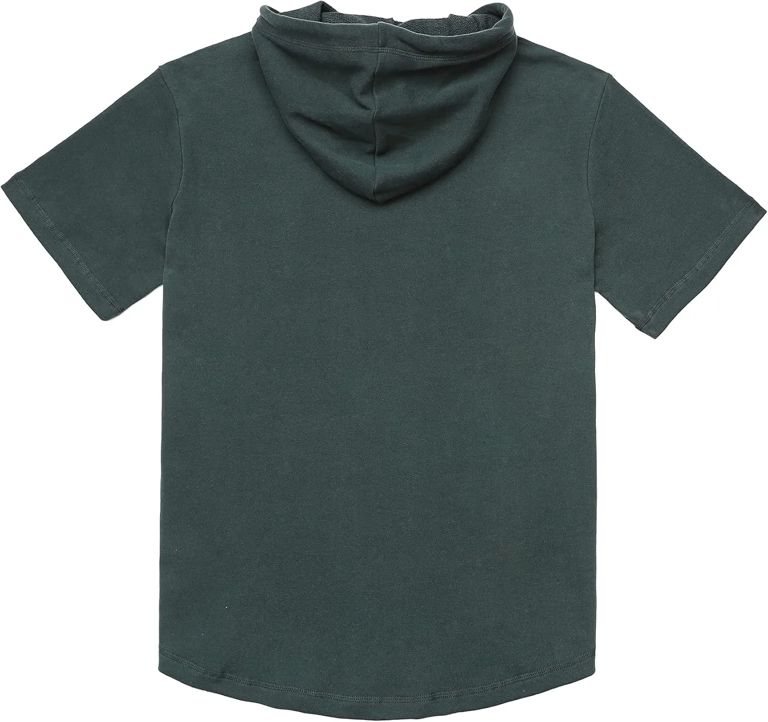 DubinikShort Sleeve Hoodie Lightweight Soft Cotton Moisture Wicking Kangaroo Pocket Short Sleeve Hoodie For Men