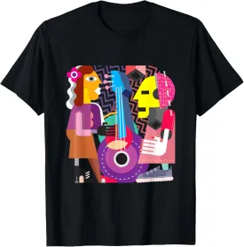 Enjoy Abstract Arts Like Picaso Art Way Graphic Cool Designs T-Shirt