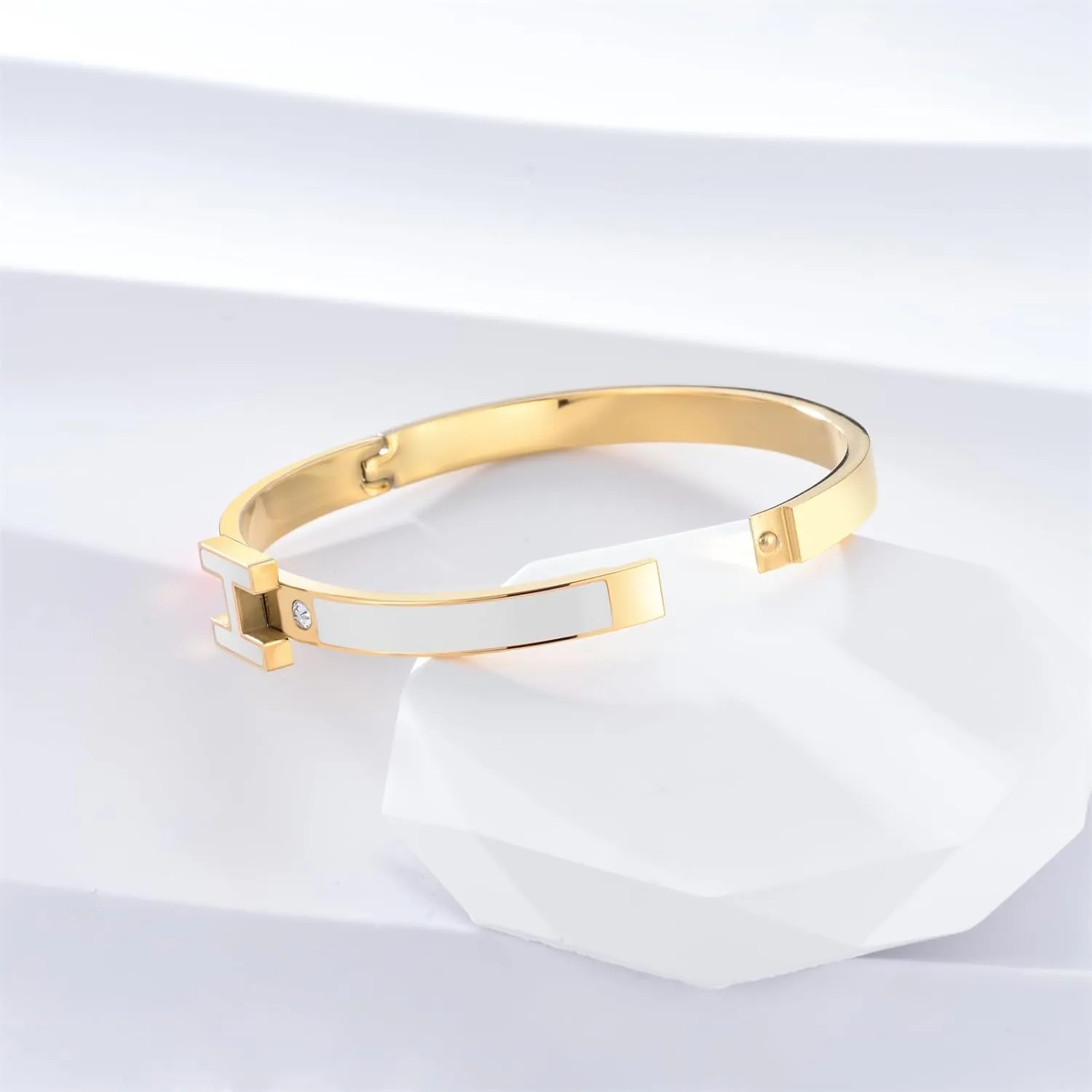 Gold Bracelets for Women,H Bracelet,Bangle Bracelets for Women,Dainty Bracelet Jewelry Easter Christmas Mothers Day Gifts for Women
