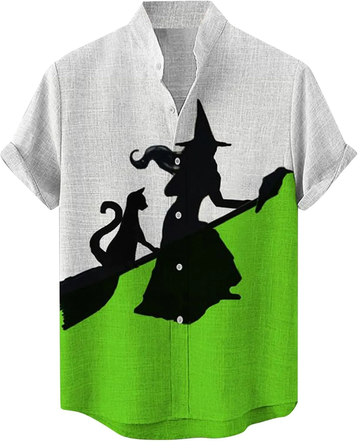 Halloween Shirt Men Fun Pumpkins Skull Men's Halloween Button Up Shirt Hawaiian Funky Holiday Festival Party Shirts