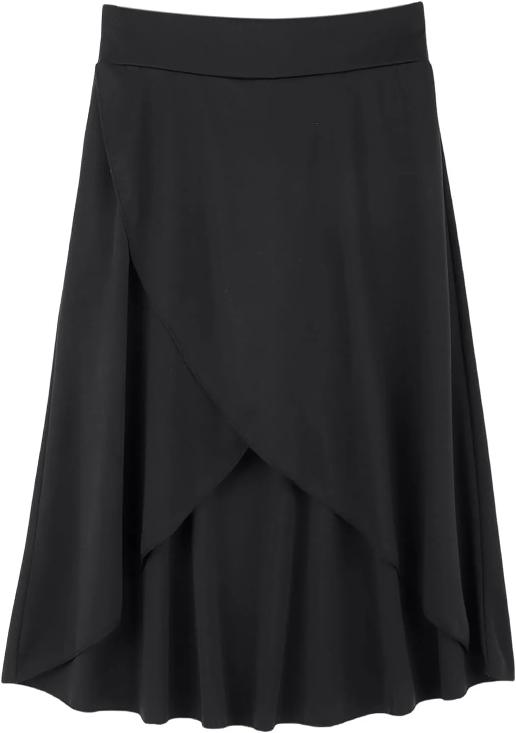 High Waist Maxi Skirt with Slit Ruffle Wrap Skirt Trendy Flowy Skirts for Women Long Skirts with Shorts Underneath