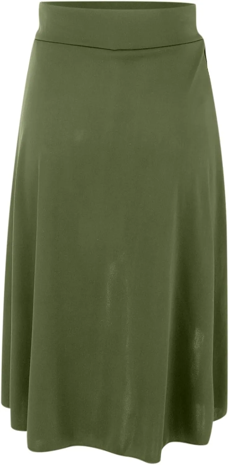 High Waist Maxi Skirt with Slit Ruffle Wrap Skirt Trendy Flowy Skirts for Women Long Skirts with Shorts Underneath