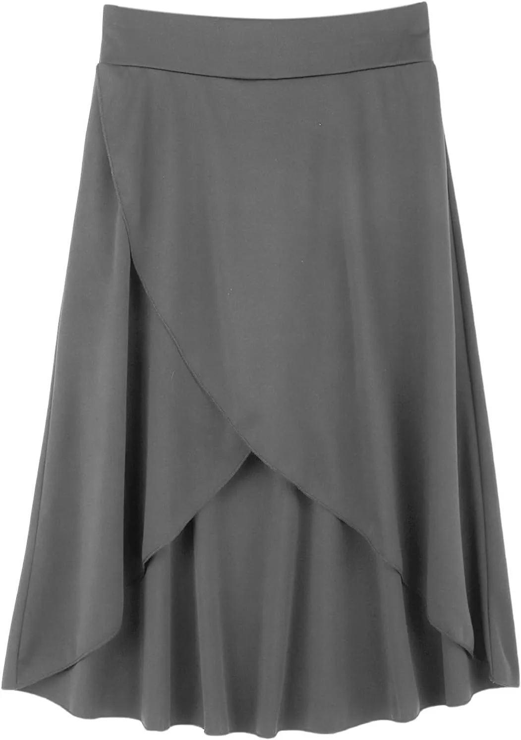 High Waist Maxi Skirt with Slit Ruffle Wrap Skirt Trendy Flowy Skirts for Women Long Skirts with Shorts Underneath