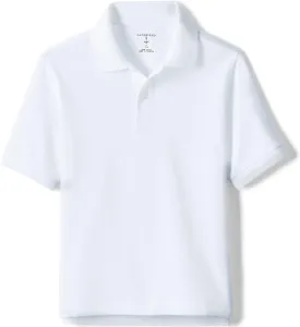 Lands' End School Uniform Kids Short Sleeve Interlock Polo Shirt