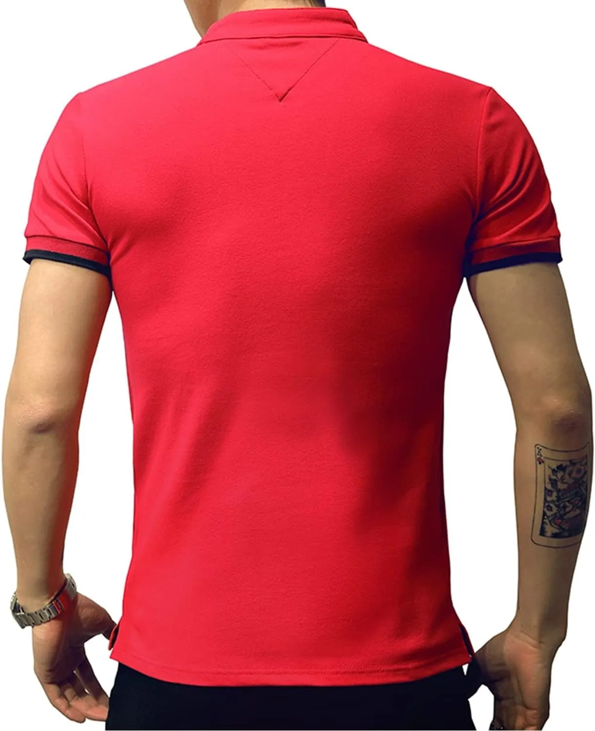 LOGEEYAR Mens Fashion Polo Henley Shirts Short/Long Sleeve Casual T-Shirts Slim Fit Cotton Polo Shirts for Men