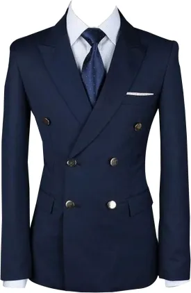 Men's Blazer Slim Fit Blazer Double Breasted Jacket Coat