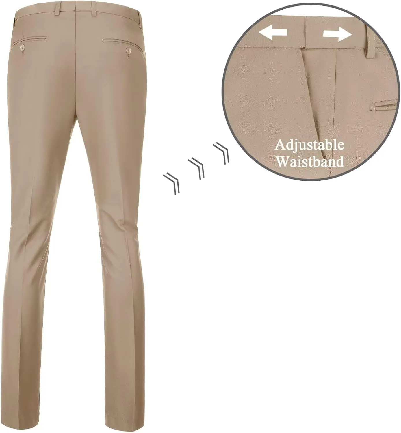 Mens Double Breasted Suit Slim Fit Solid Suit Jacket and Dress Pants 2 Piece Set Prom Wedding Suits for Men