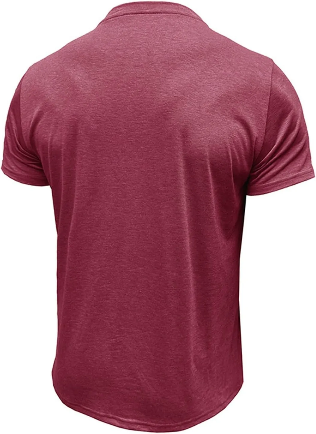 Mens Henley/Polo Shirts Casual Short Sleeve Button Cotton Tees Stylish Classic Moisture Wicking Golf Tops with Pocket
