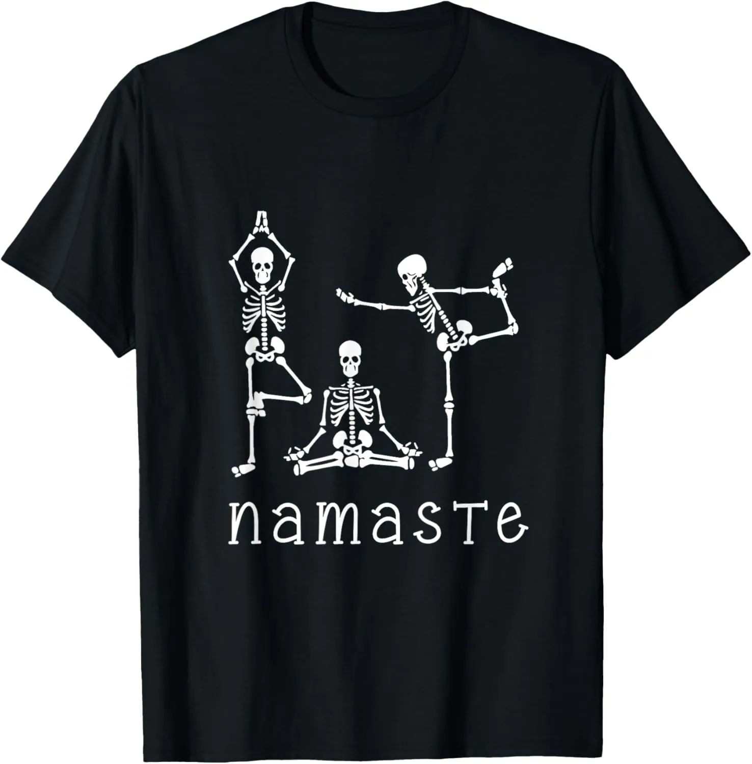 Namaste Skeletons Yoga Lover Gift for Yogi Workout Women T-Shirt