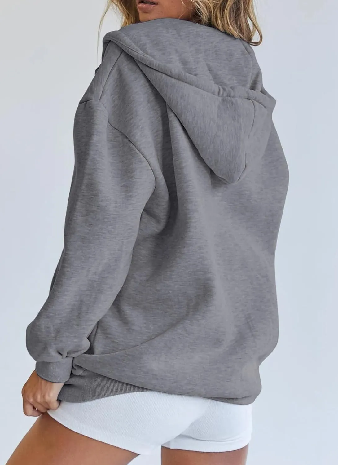 PRETTYGARDEN Women's Zip Up Y2K Hoodies Casual Long Sleeve Track Jackets with Pockets