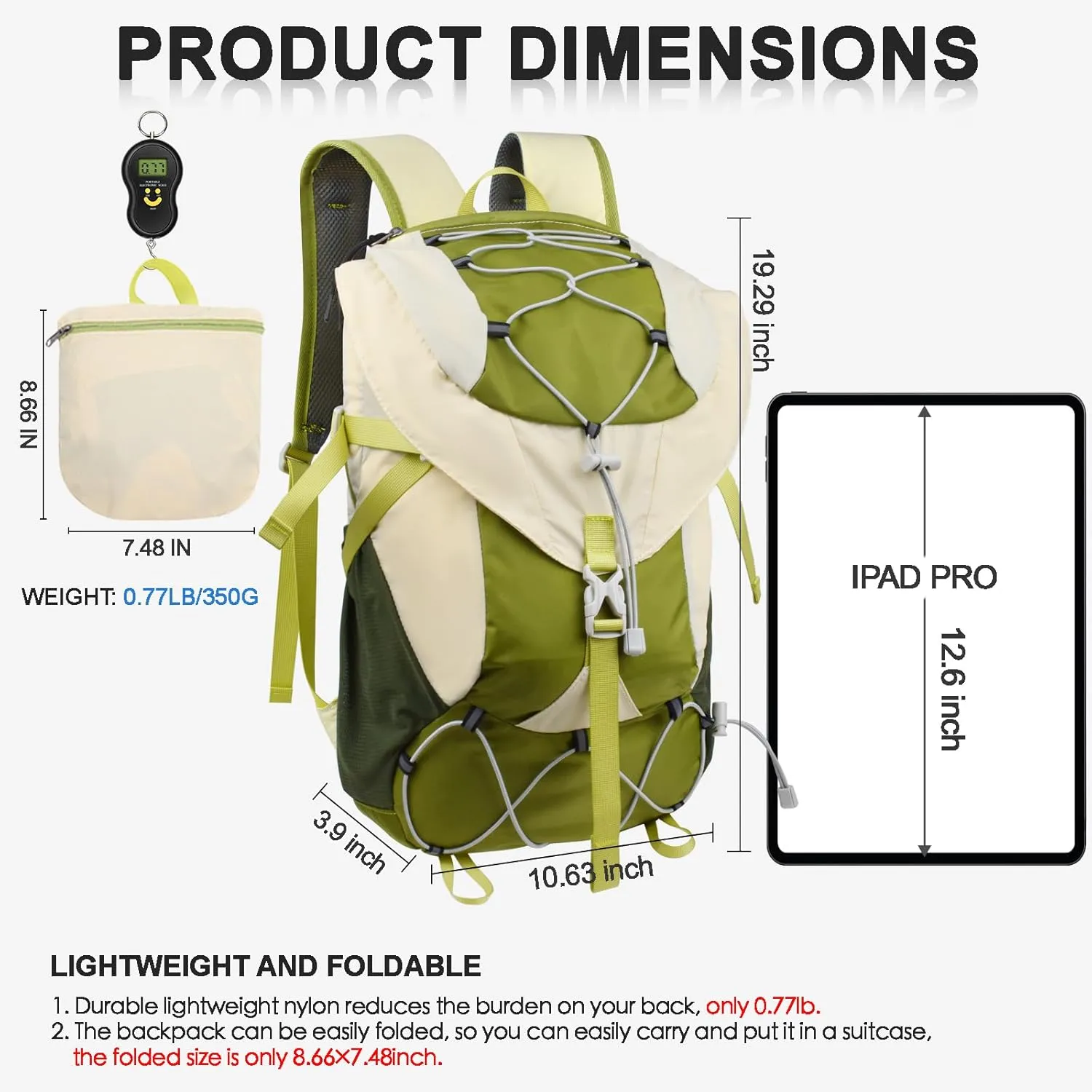 Seektop 20L Hiking Backpack Waterproof Lightweight Daypack Small Outdoor Travel Backpack with Wet Pocket for Women Men