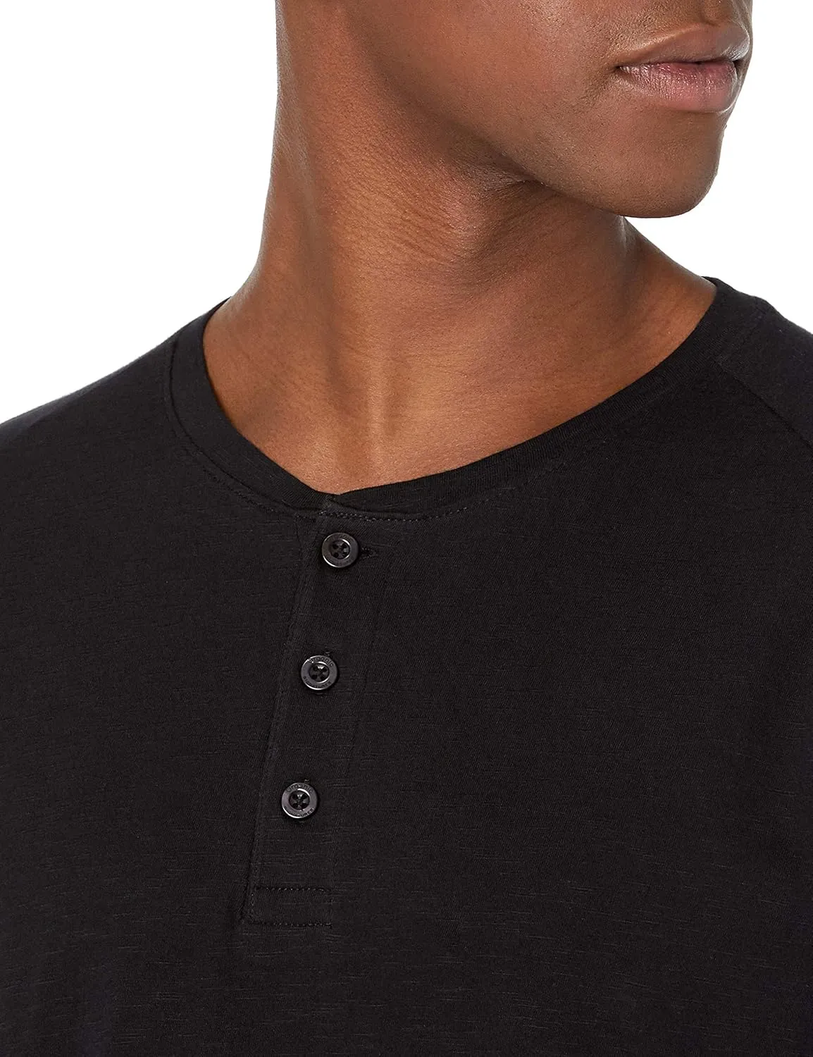 Short-Sleeve 100% Organic Cotton Lightweight Slub Henley Shirt for Men