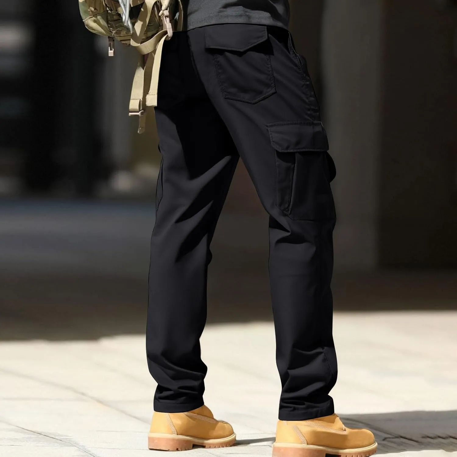 Tactical Cargo Pants for Men Slim Fit Water Resistant Quick Dry Travel Pants Wrinkle Free Work Outdoor Hiking Trousers