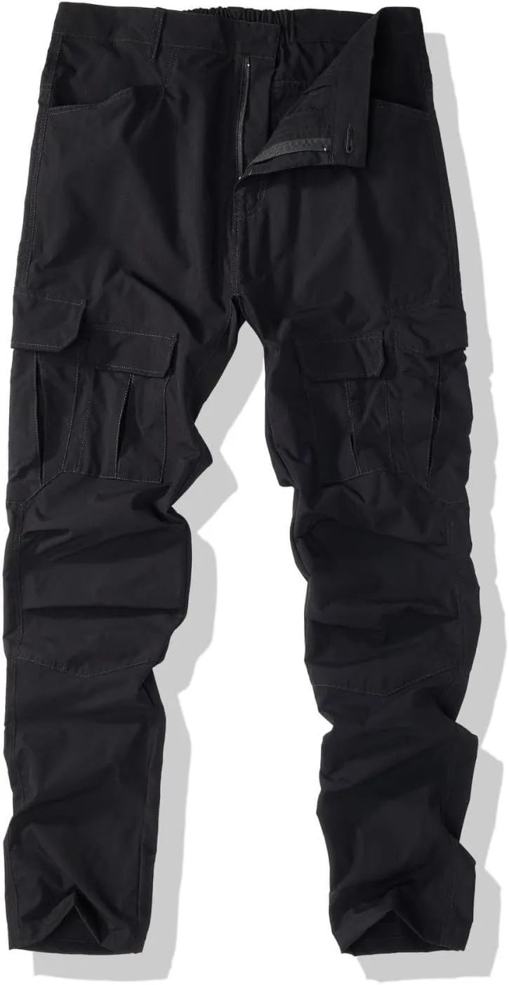 Tactical Cargo Pants for Men Slim Fit Water Resistant Quick Dry Travel Pants Wrinkle Free Work Outdoor Hiking Trousers