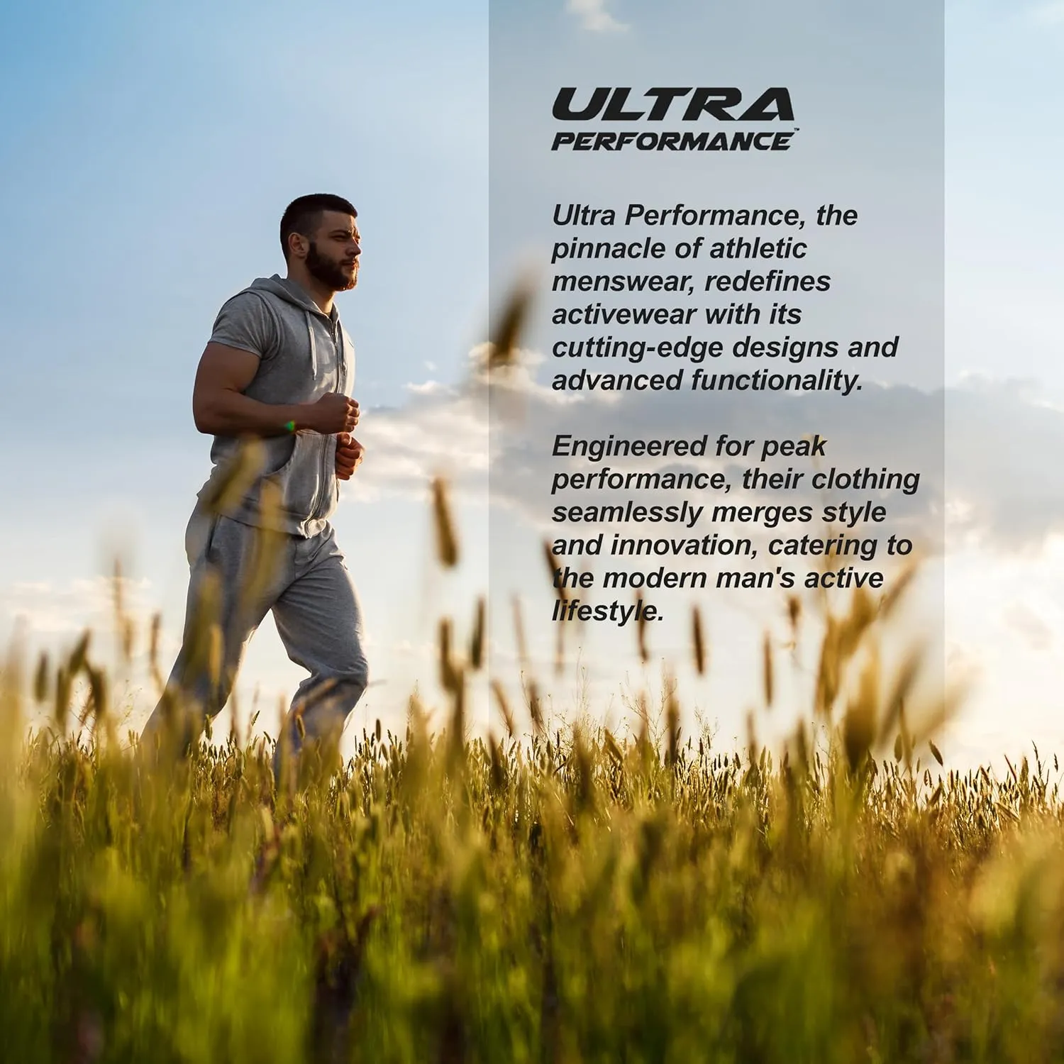 Ultra Performance 3 Pack Mens Athletic Open Bottom Sweatpants Active Track Pants Casual Tricot Wide Leg Sweat Pants for Men