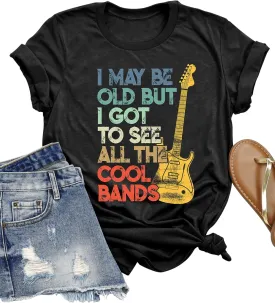 Women Vintage Graphic Tees for Women Rock Band T Shirt Casula Country Concert Outfits Short Sleeve Vintage Band Shirts