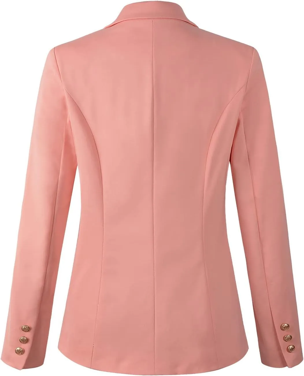 Womens Double Breasted Blazer Ladies Jacket Work Suit